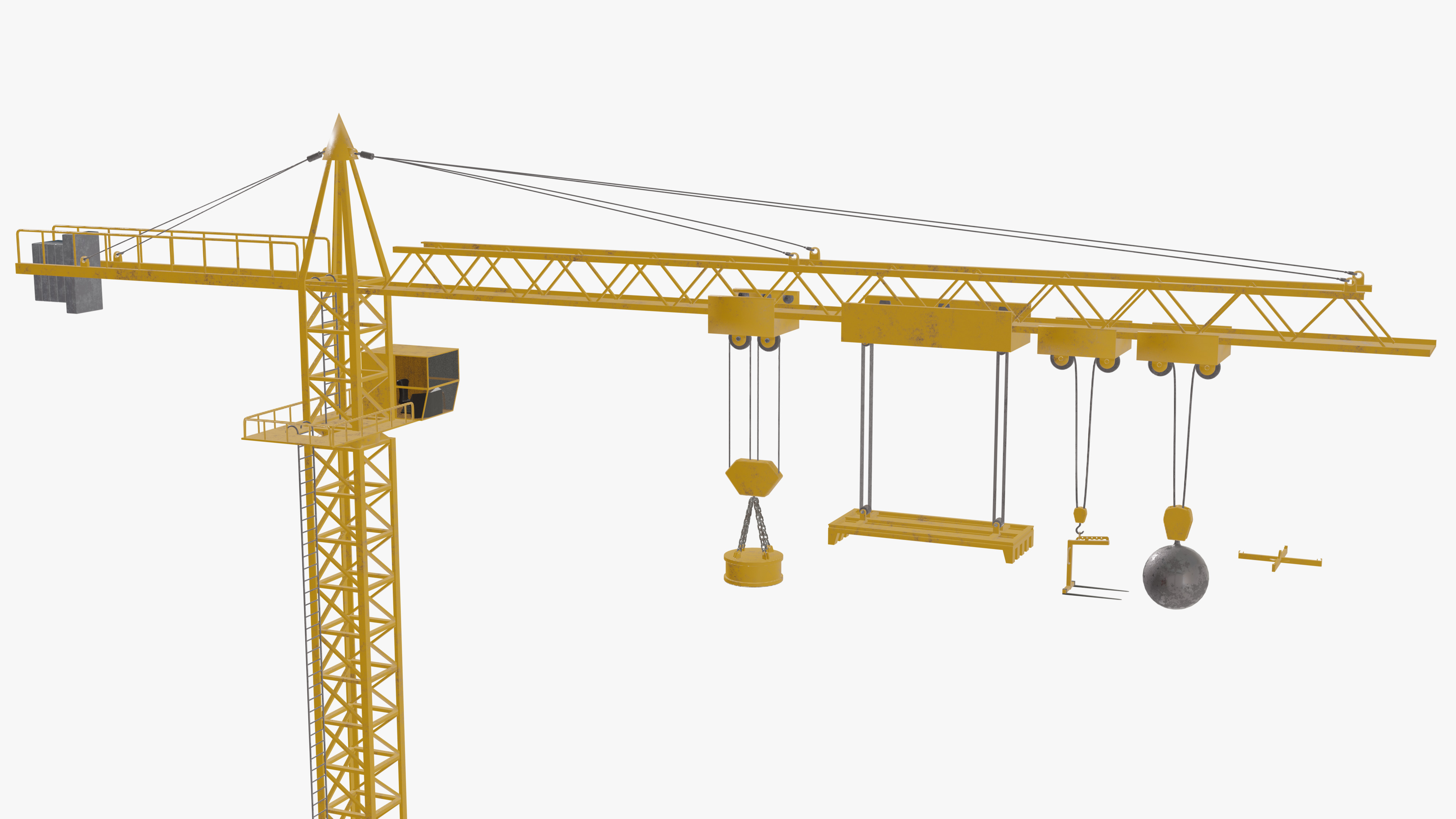Tower Crane 3D model_6