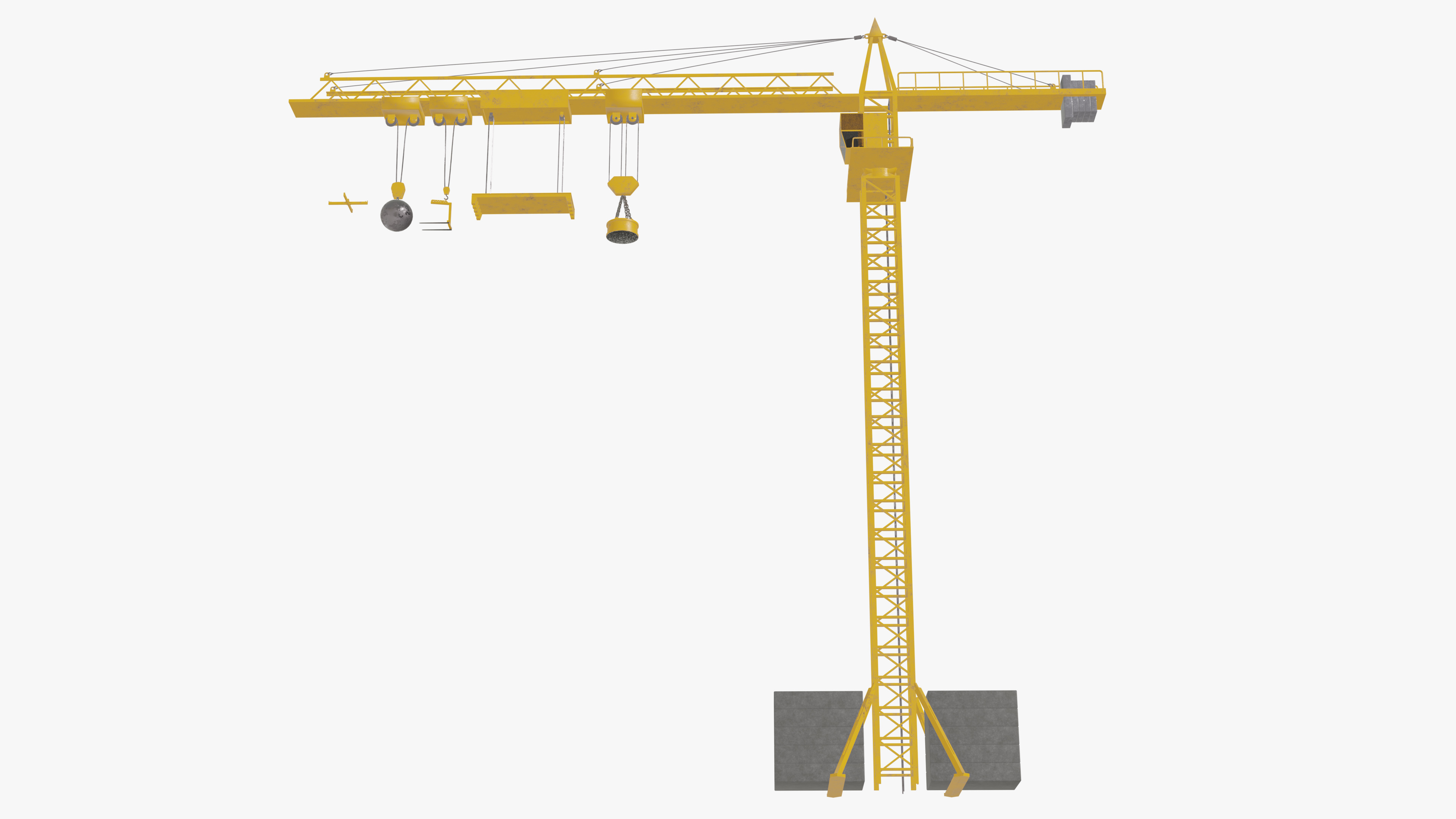 Tower Crane 3D model_7