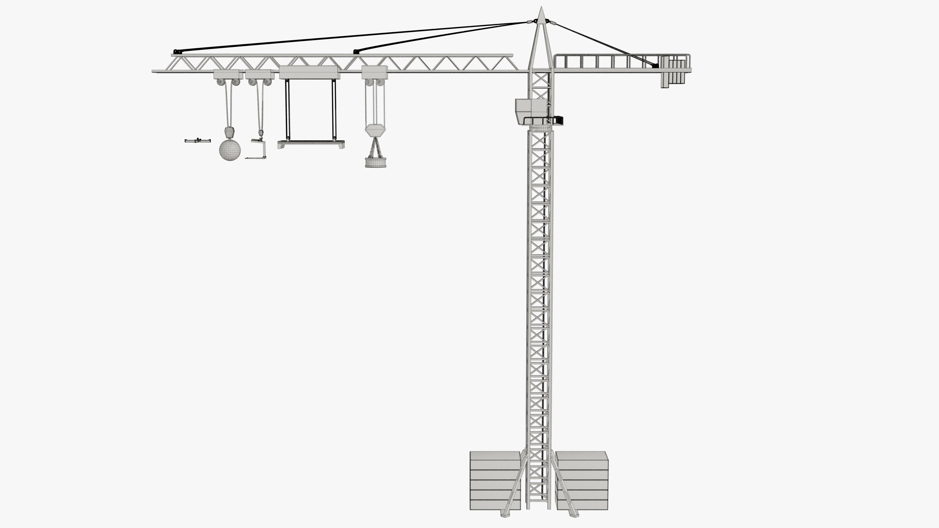 Tower Crane 3D model_13
