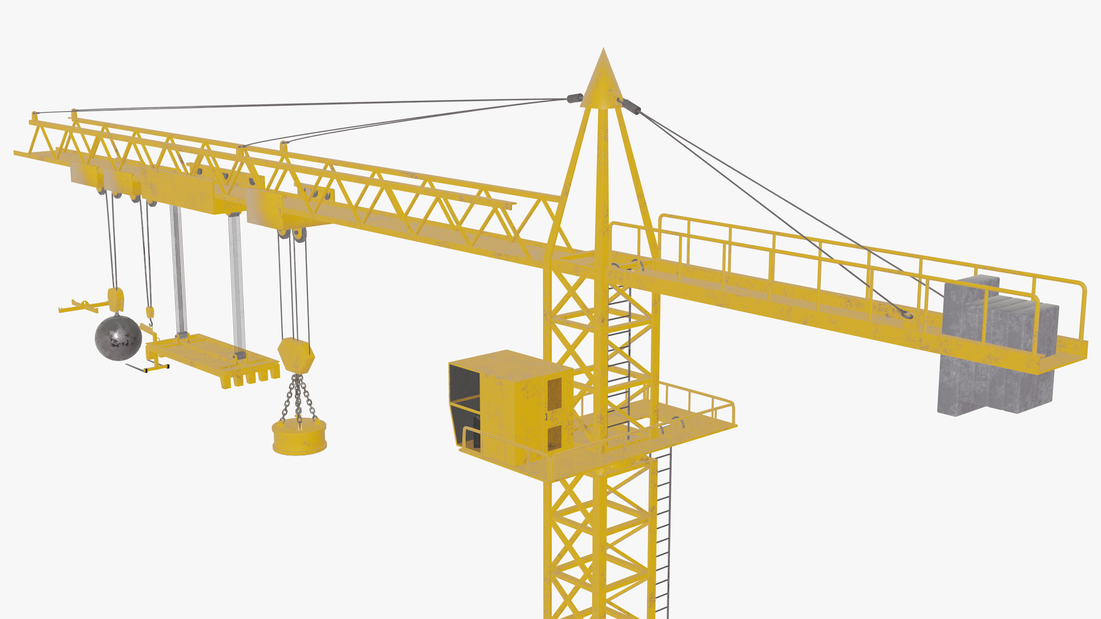Tower Crane 3D model_3