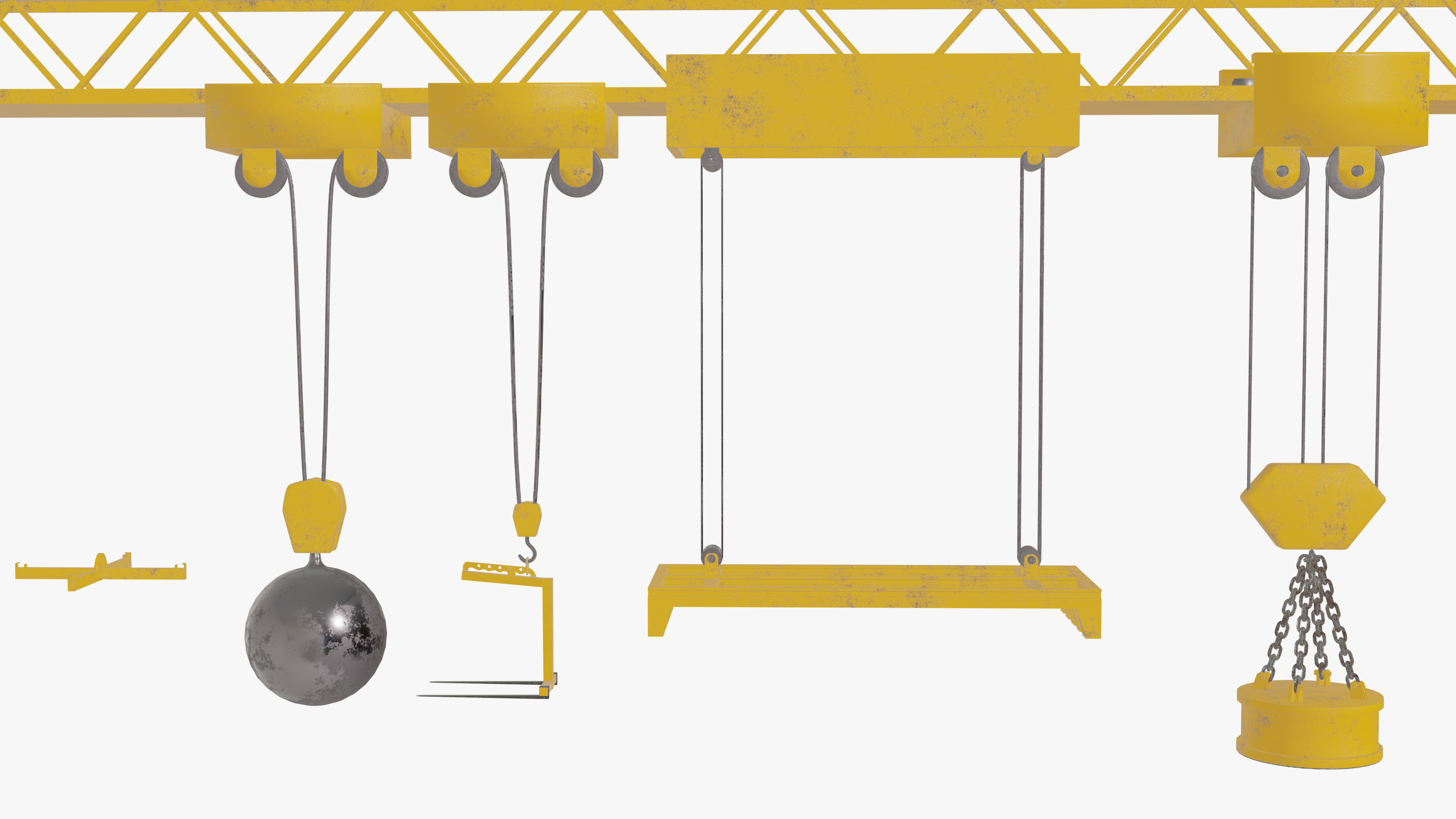 Tower Crane 3D model_2