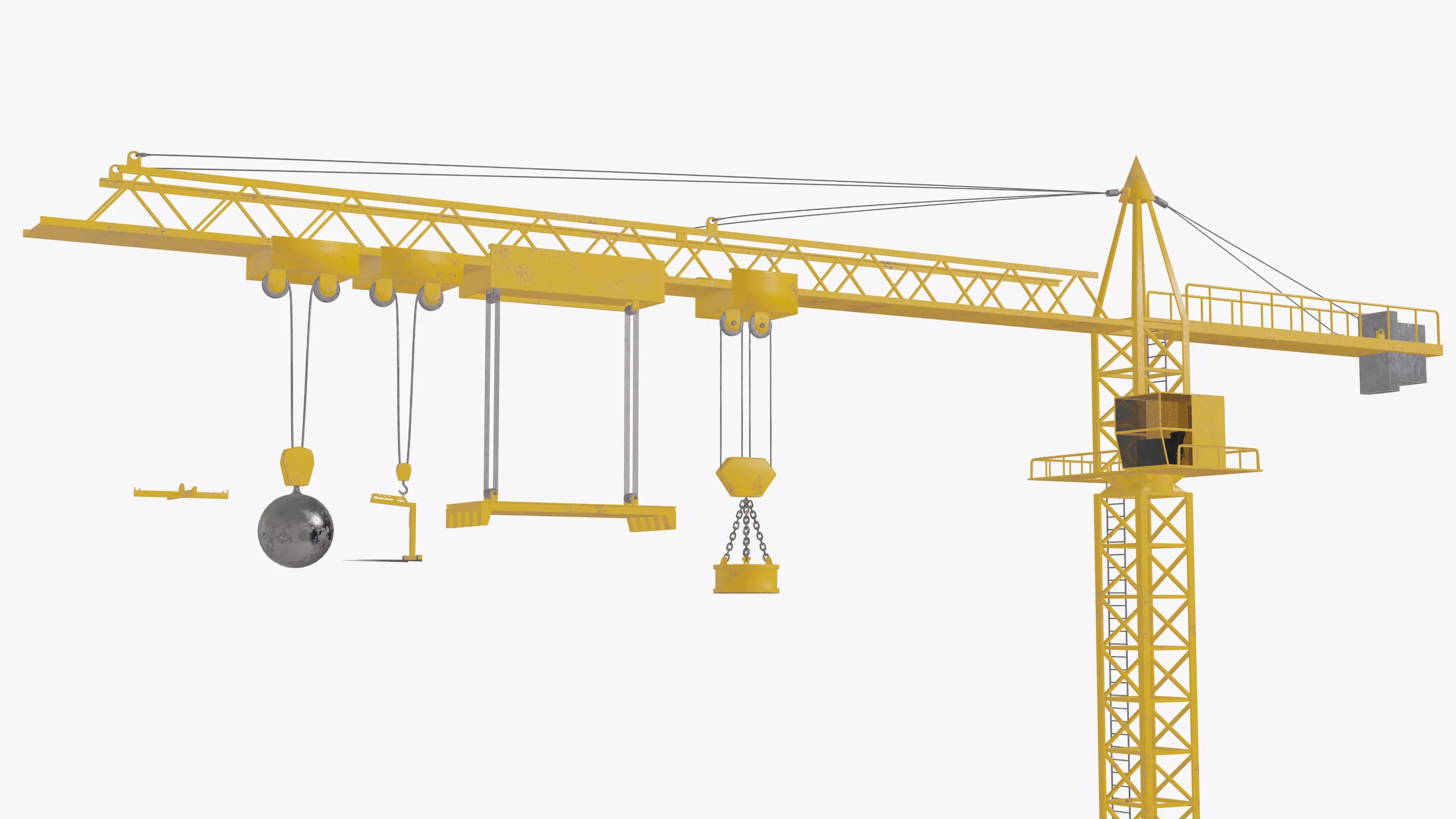 Tower Crane 3D model_0