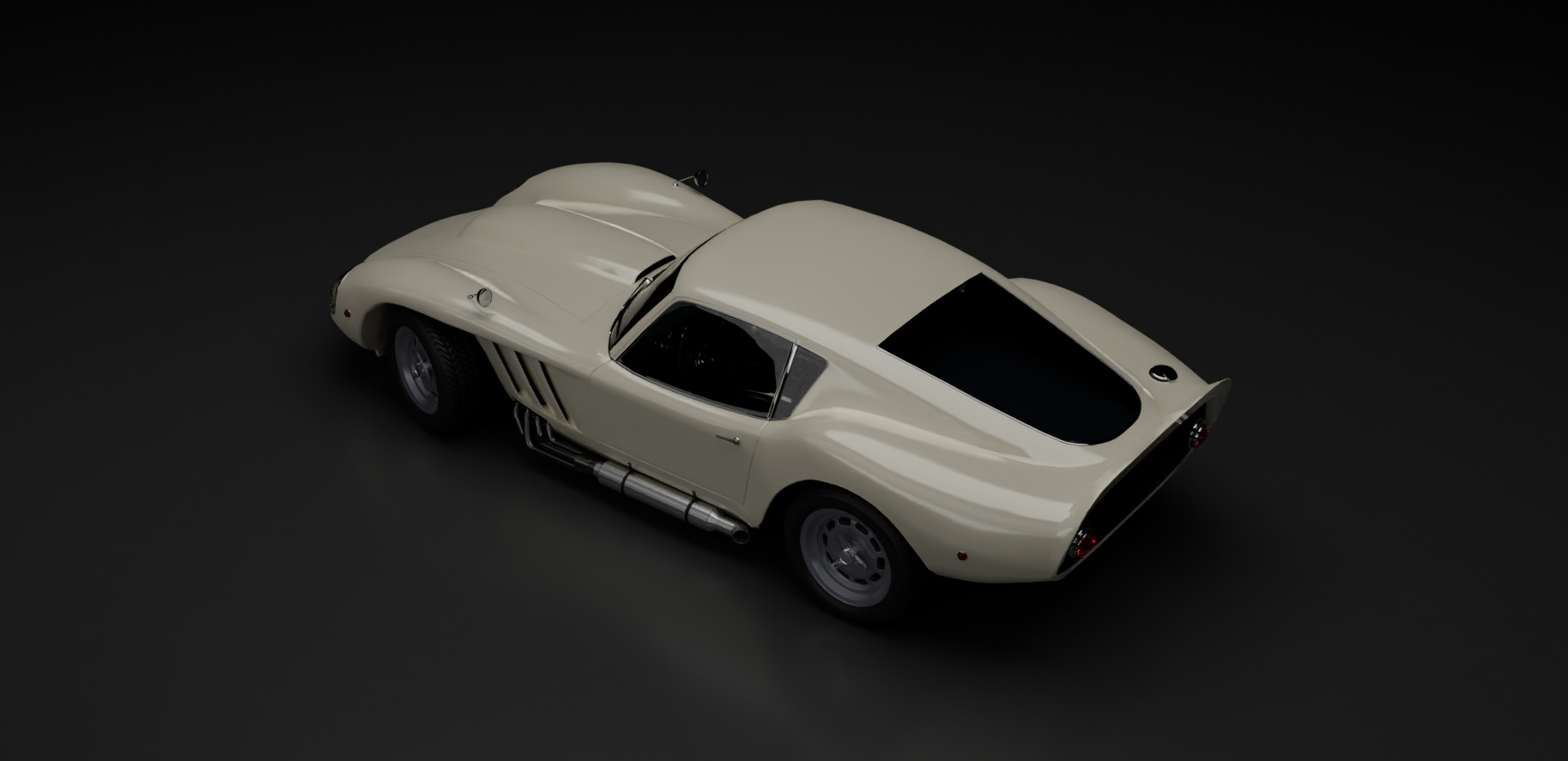 3D model 1960s Le Mans Style GT Racing Classic Coupe VR / AR / low-poly ...
