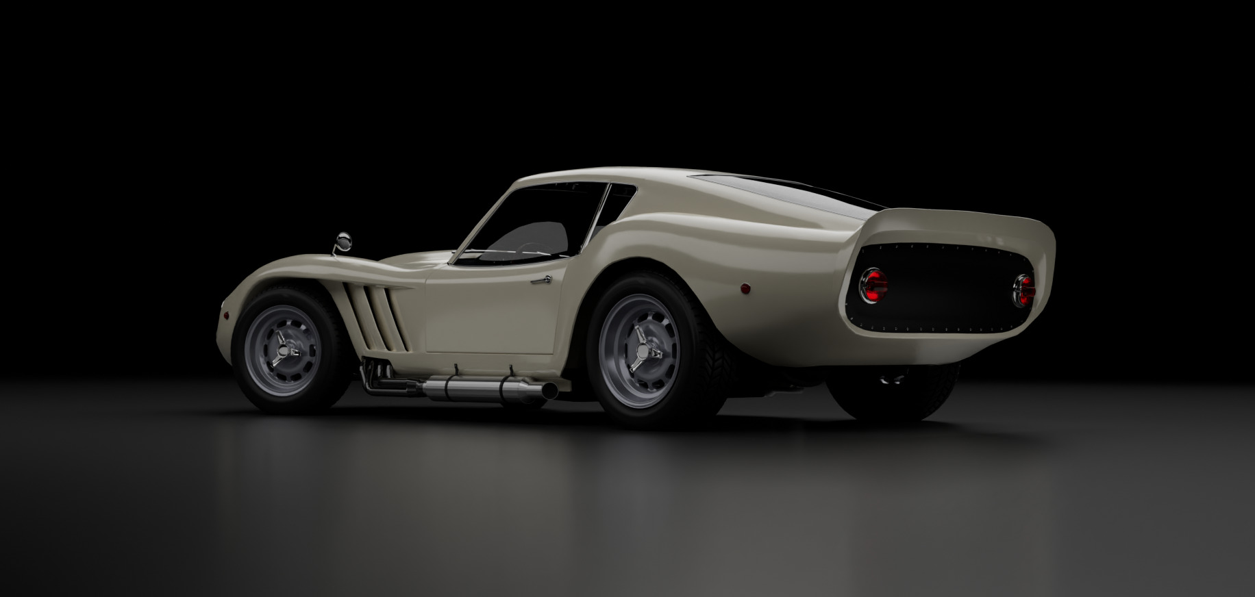 3D model 1960s Le Mans Style GT Racing Classic Coupe VR / AR / low-poly ...