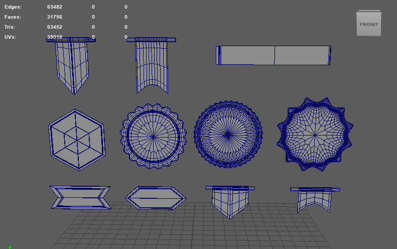 Ribbon Banner 3D model_13