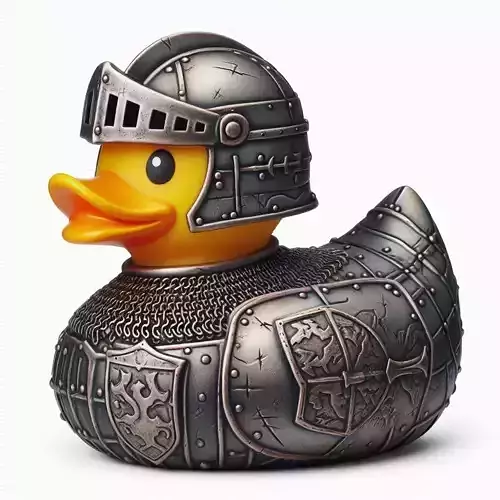 Knight Rubber Duck 3D print model
