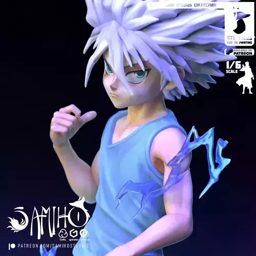 Samiho Studios - Killua God Speed - STLs ready for printing 3D print model