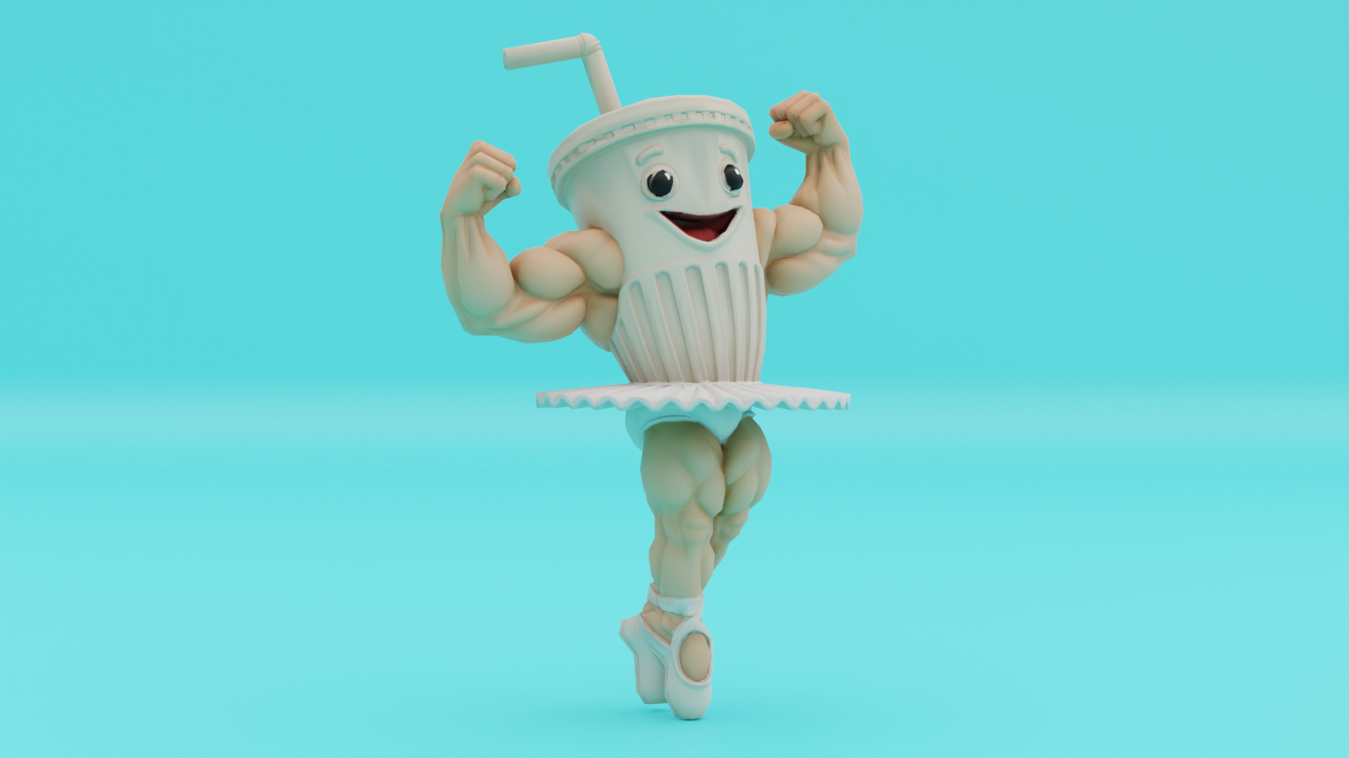Ballerino Lololo Italian brainrot Low Poly Character Low-poly 3D model_9
