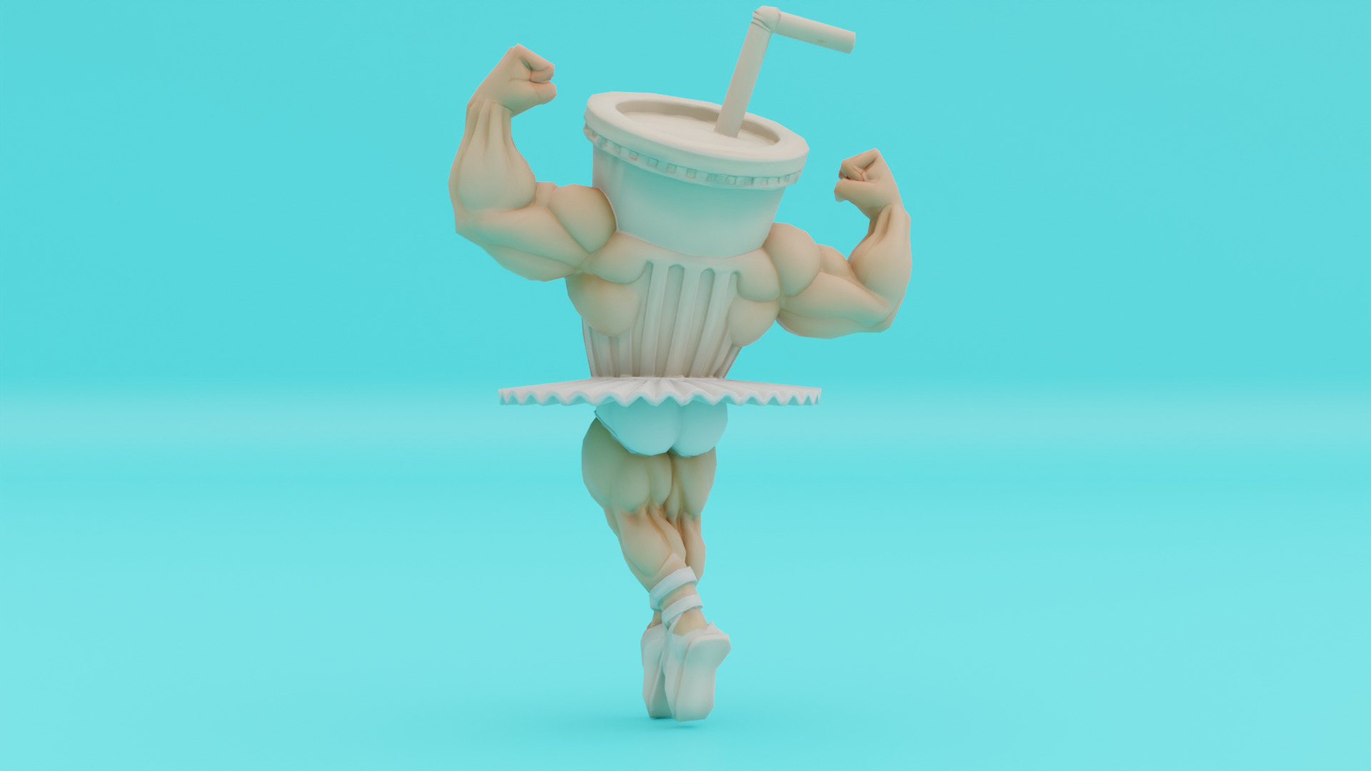 Ballerino Lololo Italian brainrot Low Poly Character Low-poly 3D model_5