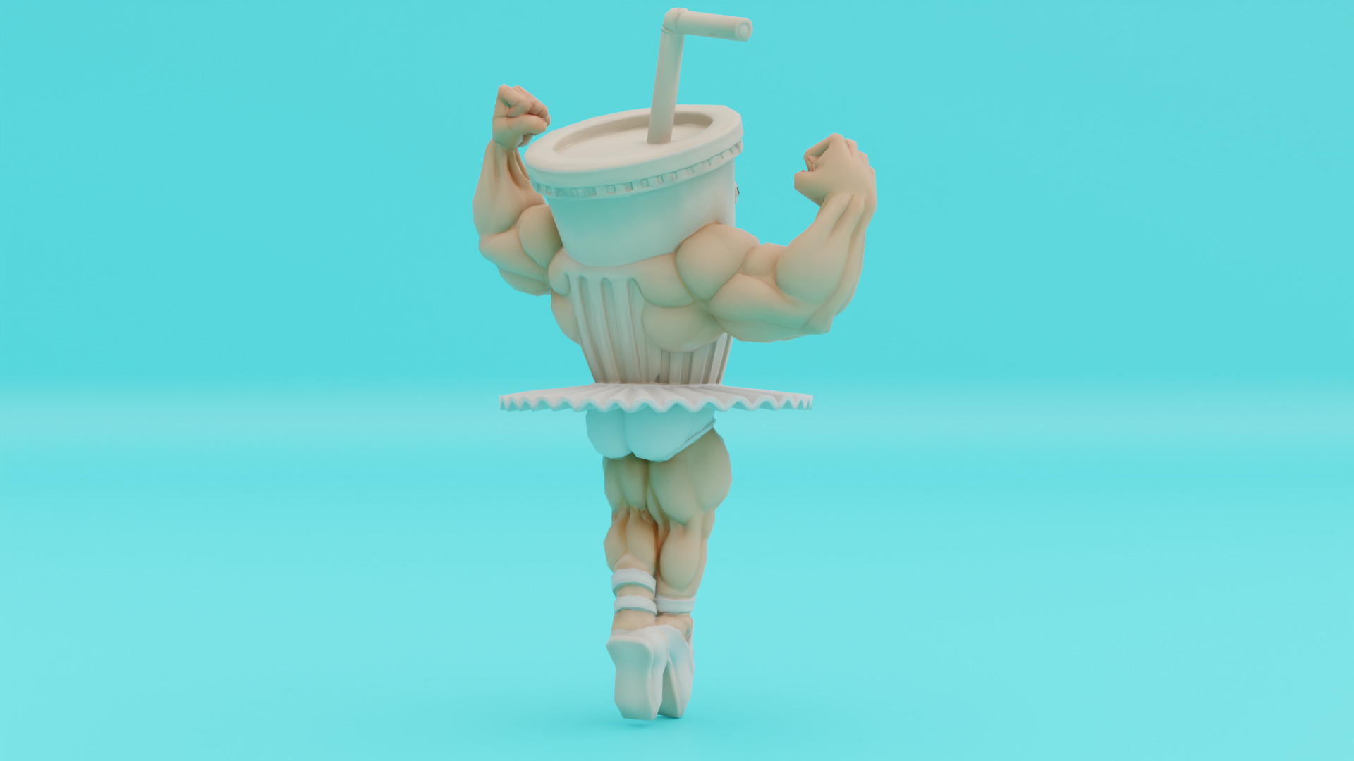 Ballerino Lololo Italian brainrot Low Poly Character Low-poly 3D model_7