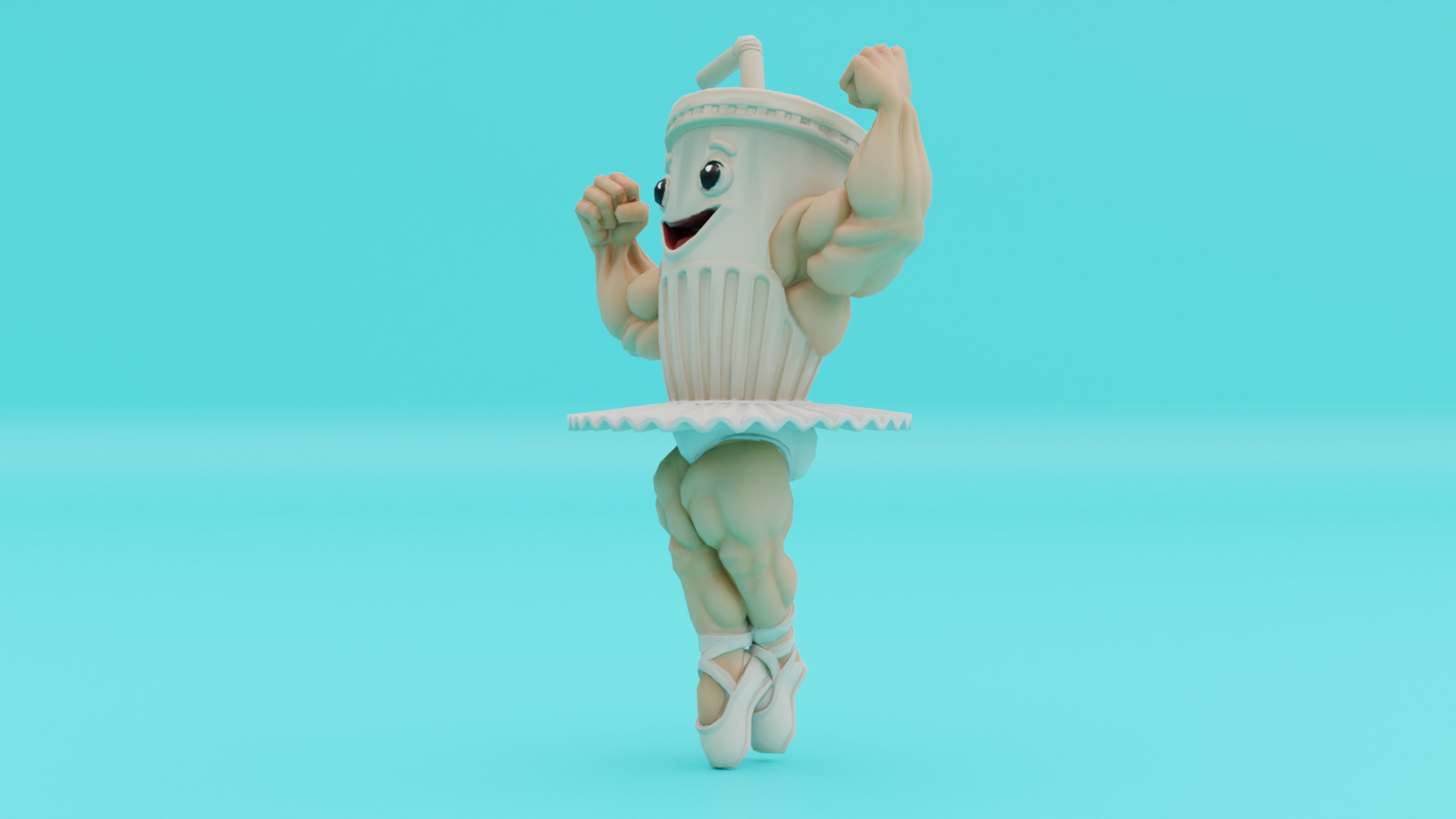 Ballerino Lololo Italian brainrot Low Poly Character Low-poly 3D model_2