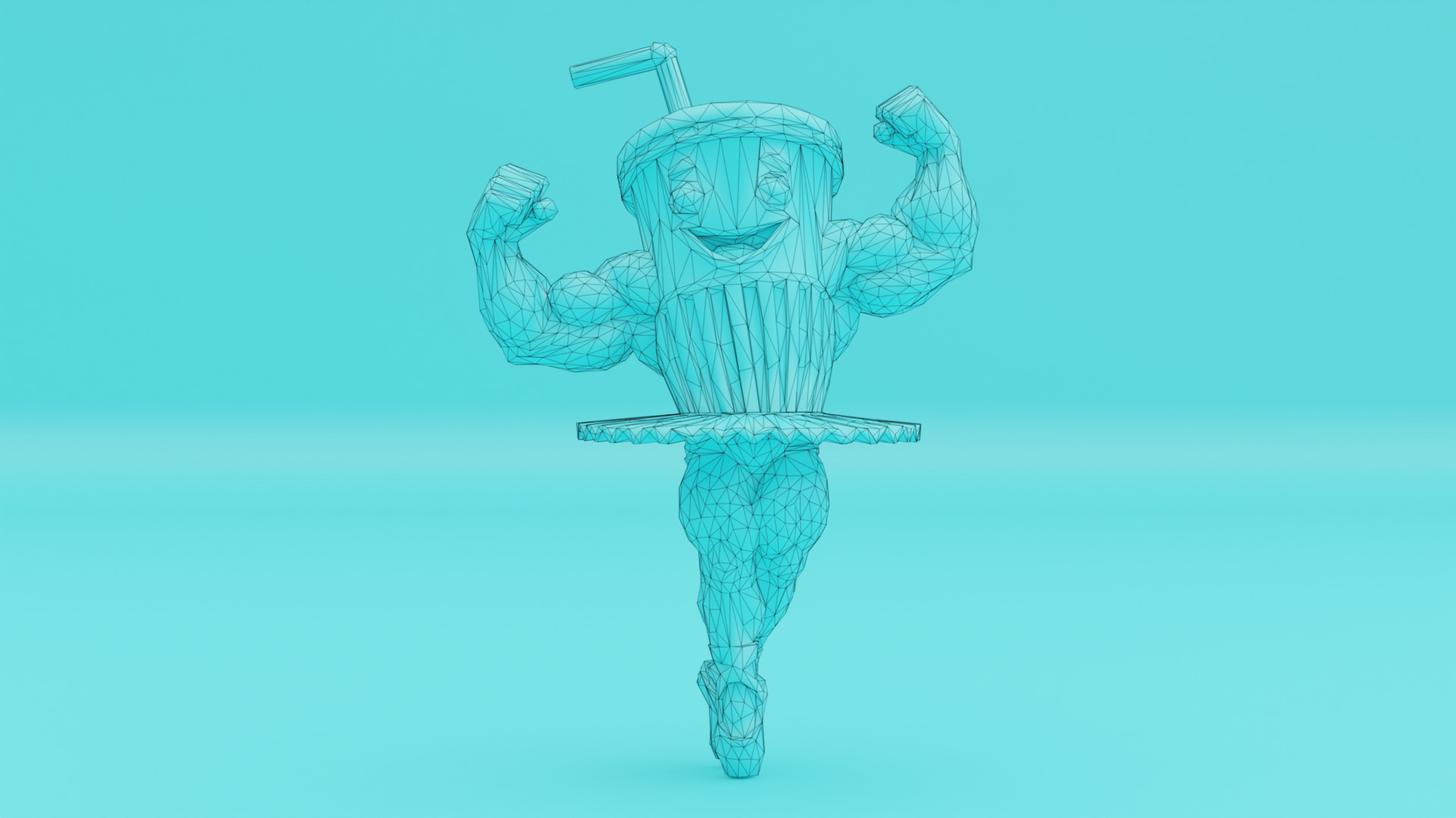 Ballerino Lololo Italian brainrot Low Poly Character Low-poly 3D model_10