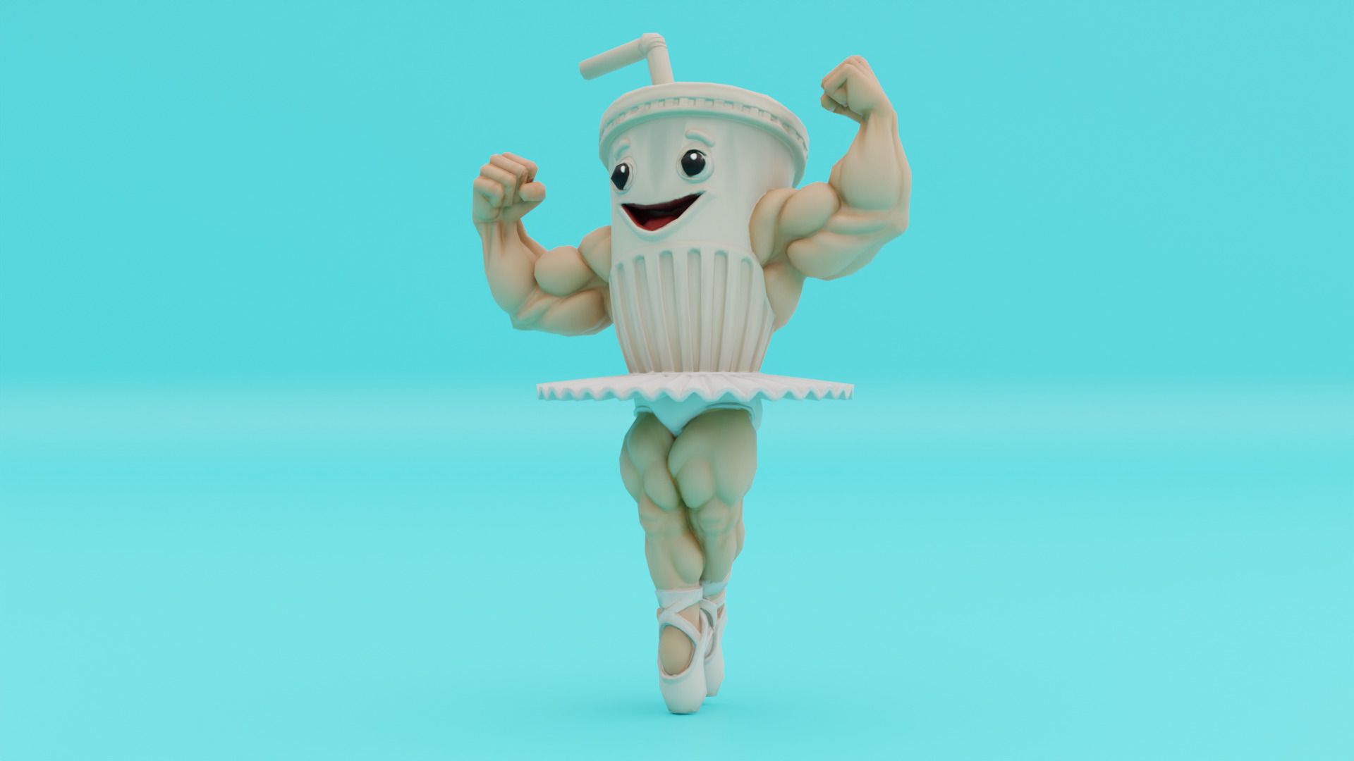 Ballerino Lololo Italian brainrot Low Poly Character Low-poly 3D model_1