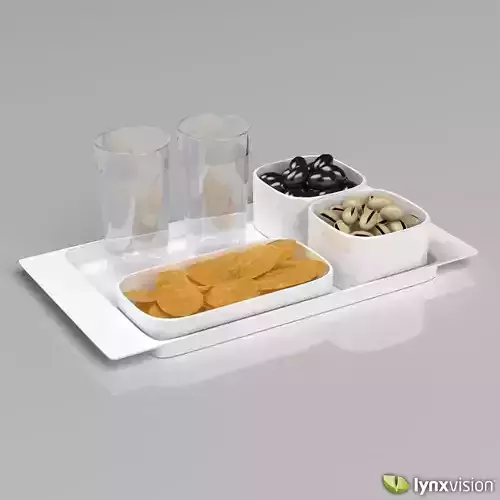 Alessi Programma 8 Tray Set with Snacks