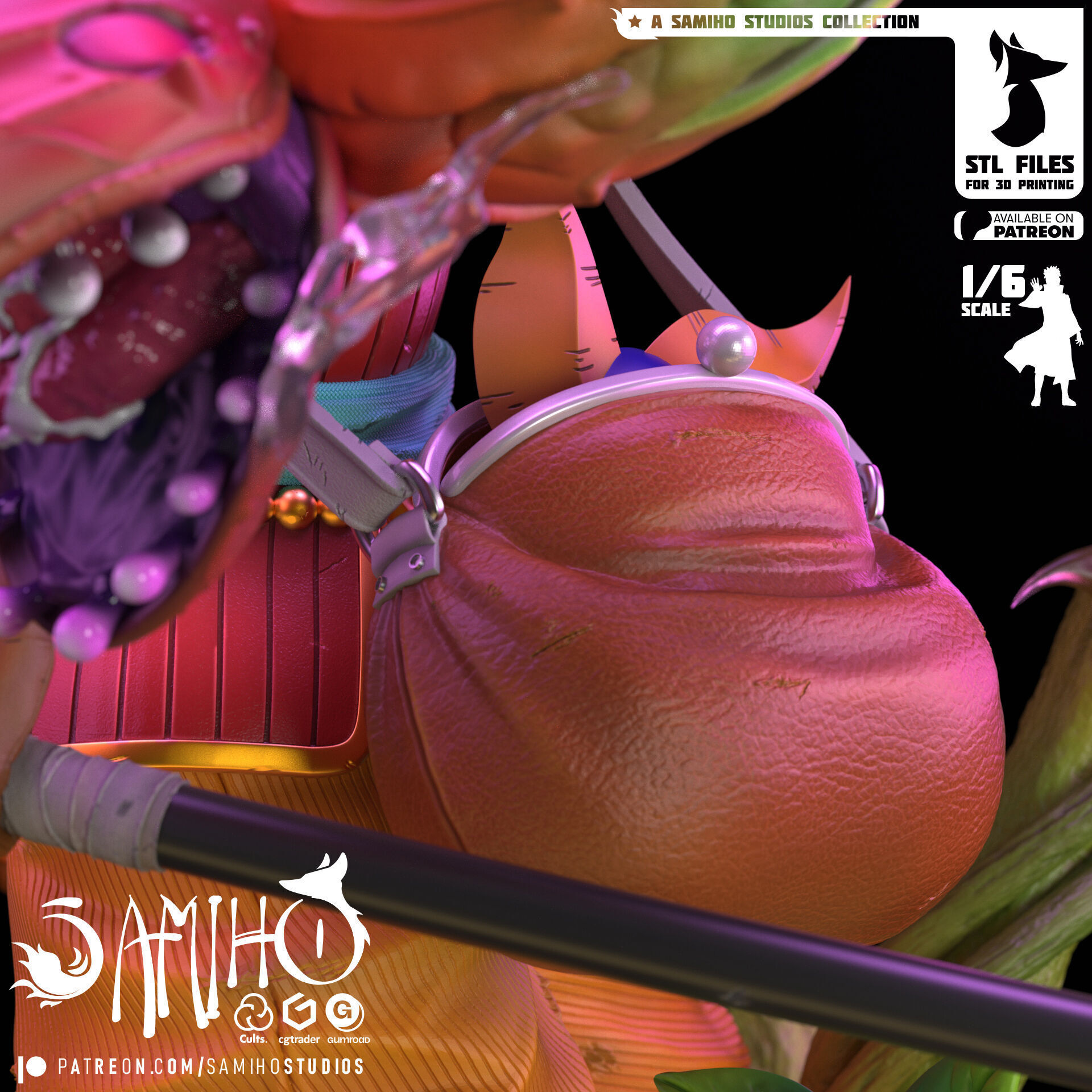 Samiho Studios - Usopp Onigashima - STLs ready for printing 3D print model_10