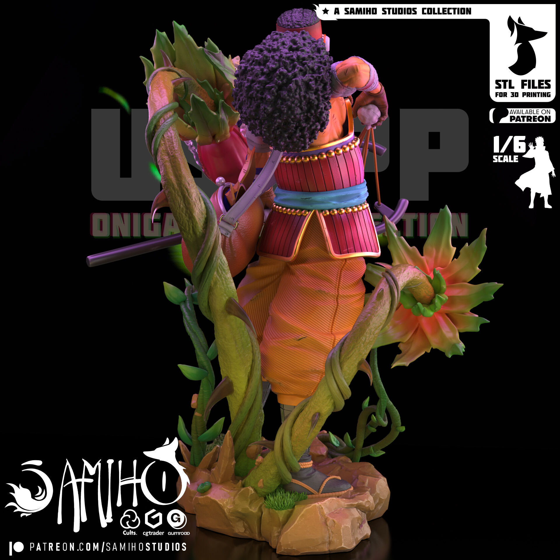 Samiho Studios - Usopp Onigashima - STLs ready for printing 3D print model_5