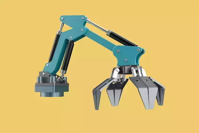 SCRAP RUBBISH GARBAGE WASTE LOADER GRABBER CRANE LIFTING GRAPPLE