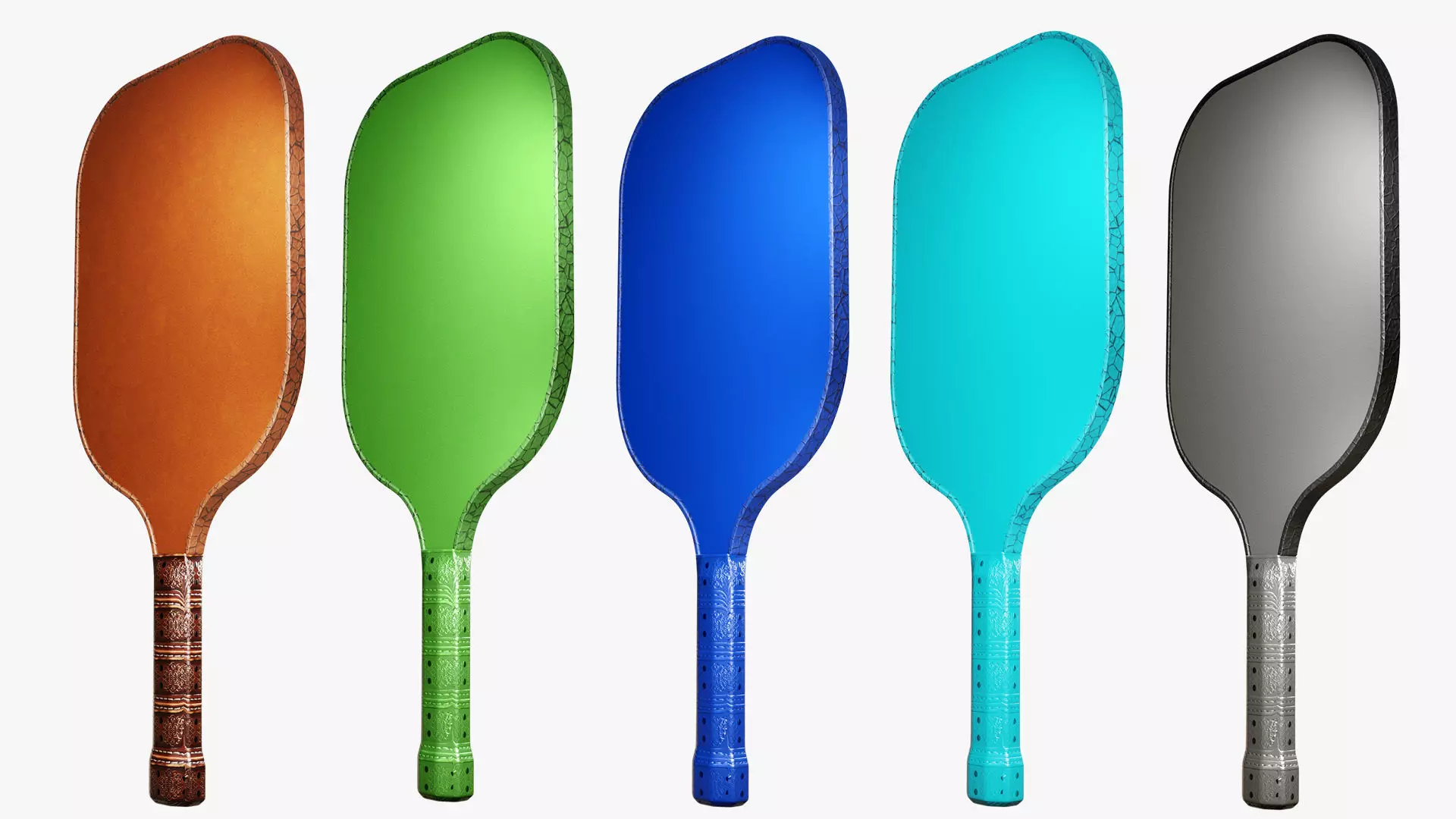Pro-Quality Realistic 3D Pickleball Paddle Low-poly 3D model