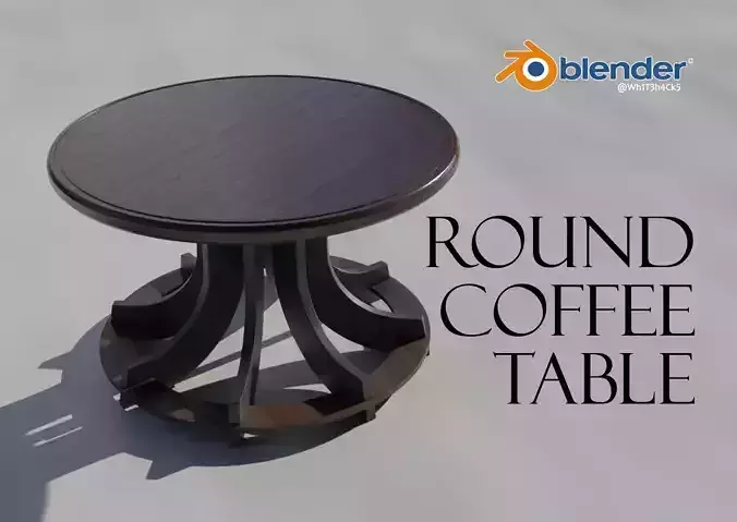 Wooden Round Coffee Table