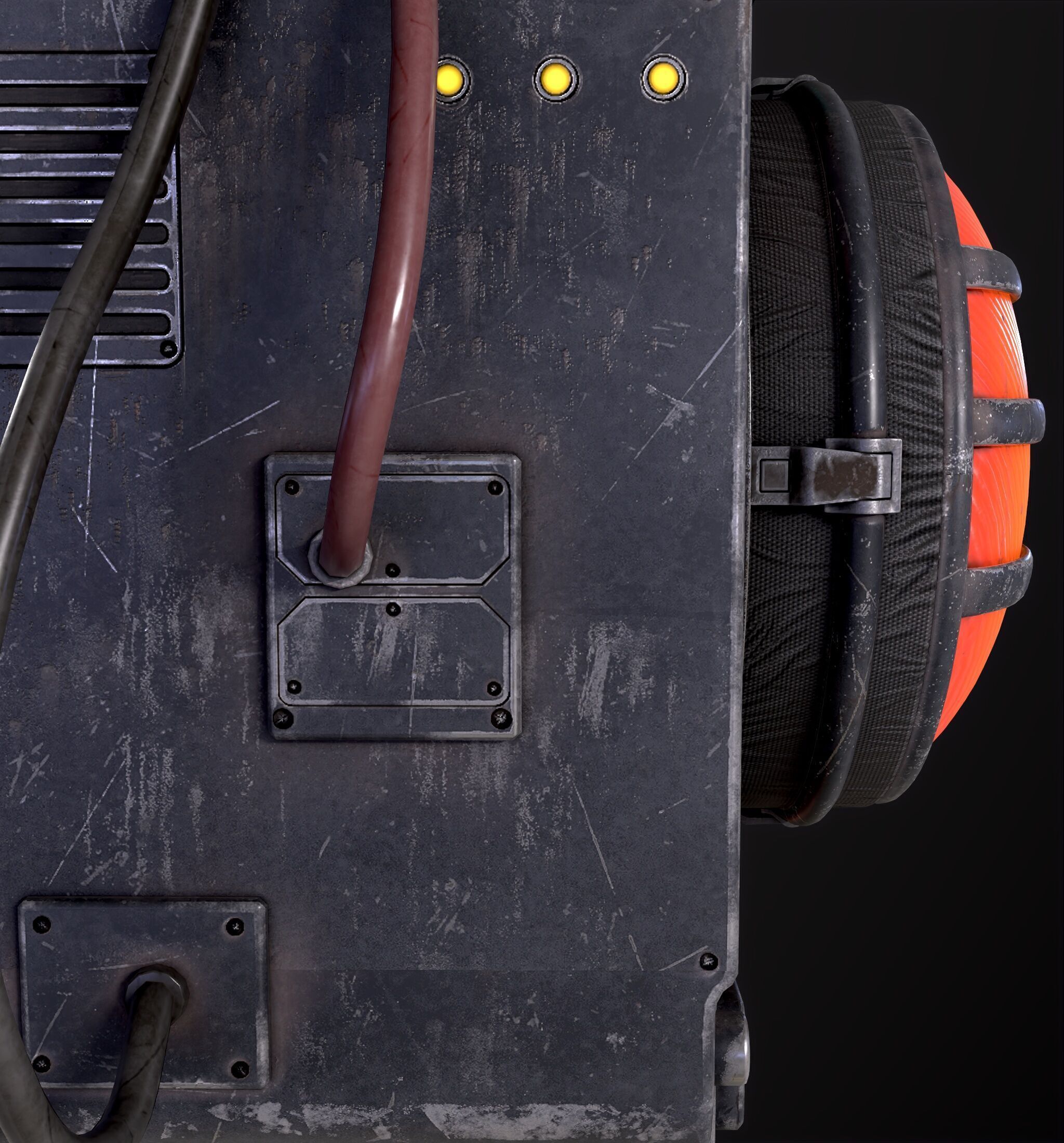 Sci Fi Signal Light Low-poly 3D model_8