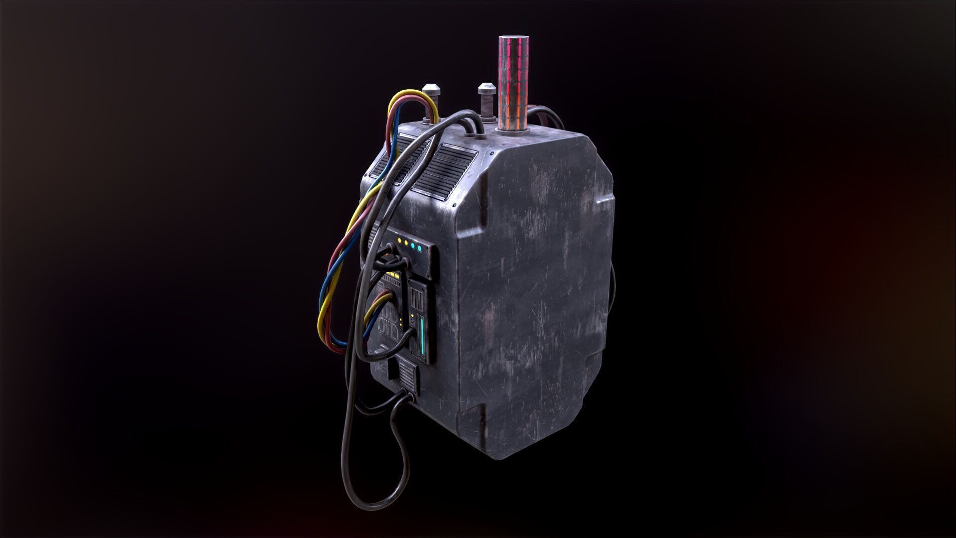 Sci Fi Signal Light Low-poly 3D model_22