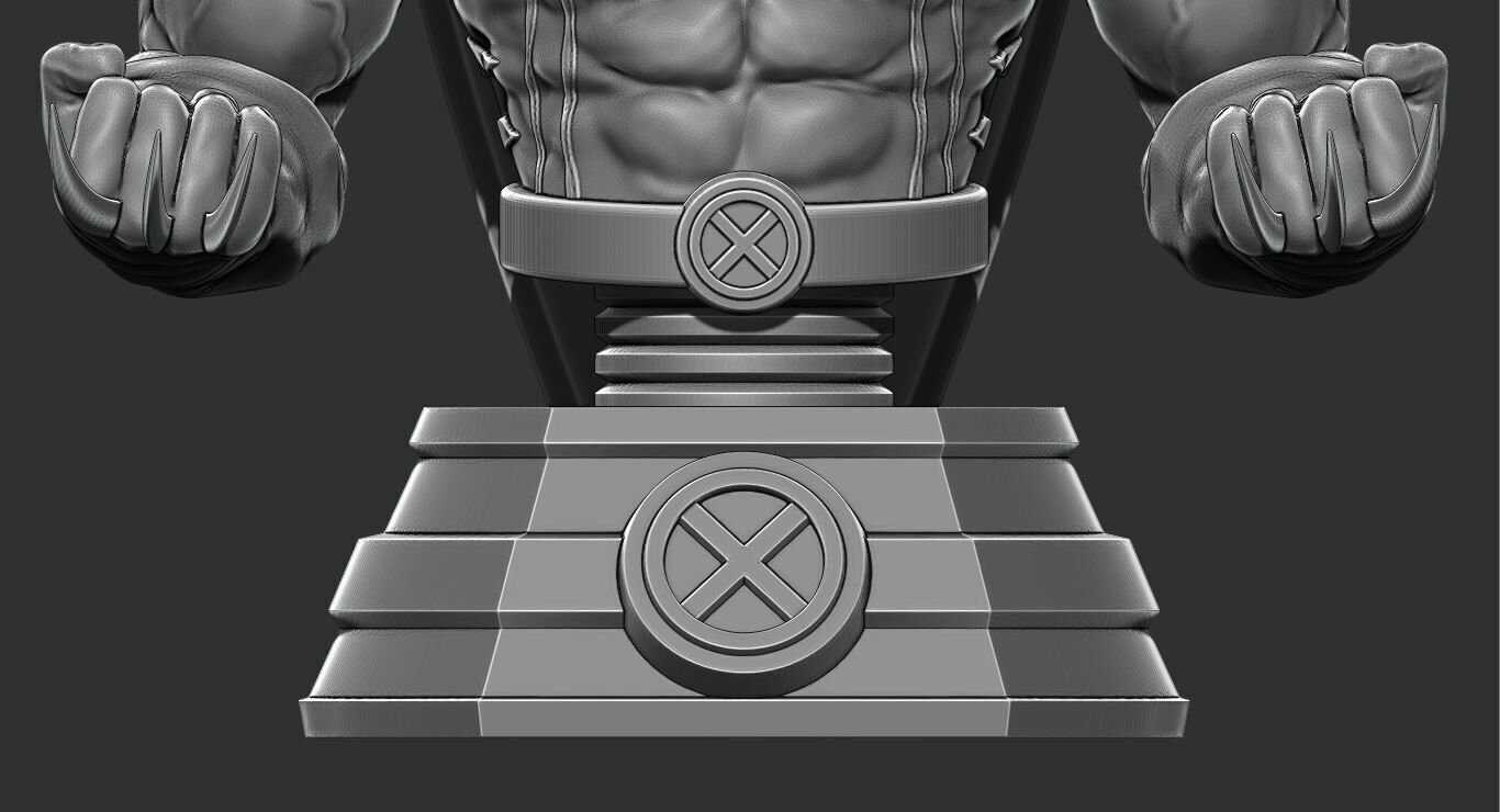 Wolverine Bust 3D Printable Figurine Multiple Versions 3D print model_16