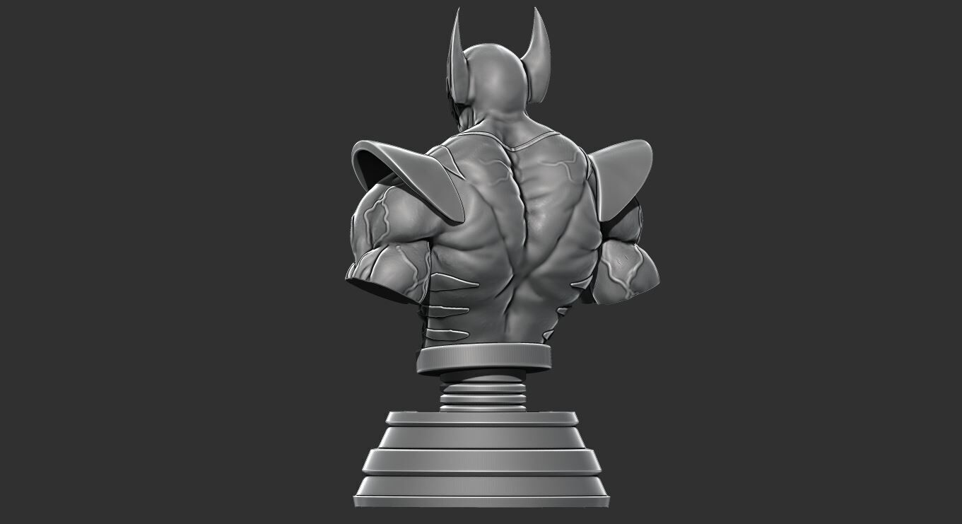 Wolverine Bust 3D Printable Figurine Multiple Versions 3D print model_13
