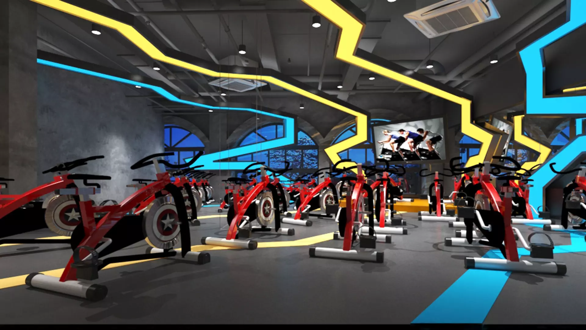 Gym Club 02 3D model