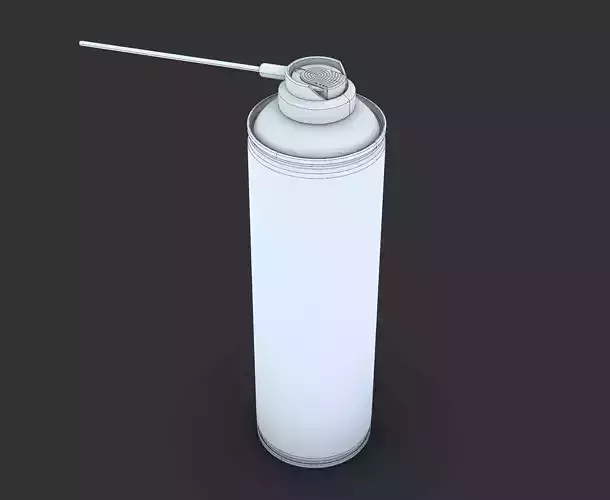 Compressed Air Duster Spray Can  3D Model