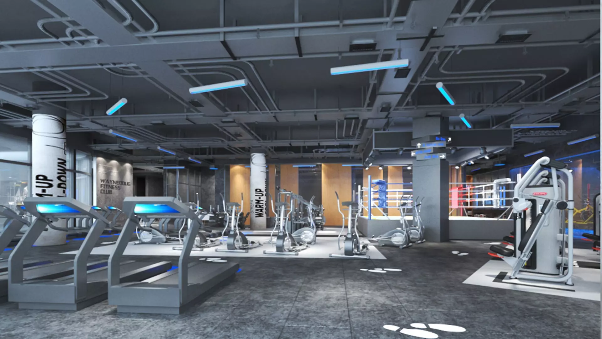 Gym Club 13 3D model