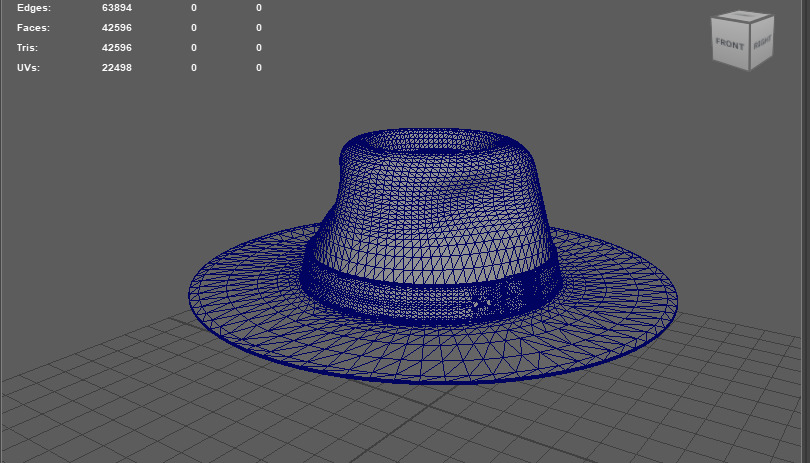 hat model 3D model_15