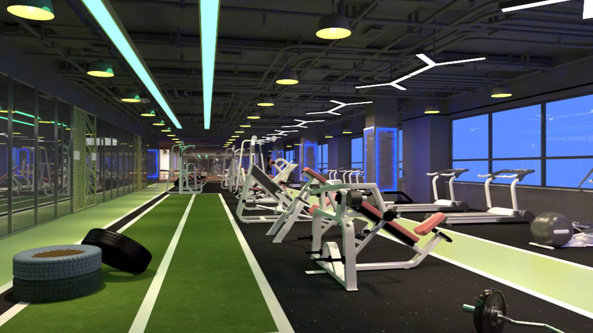 Gym Club 16 3D model