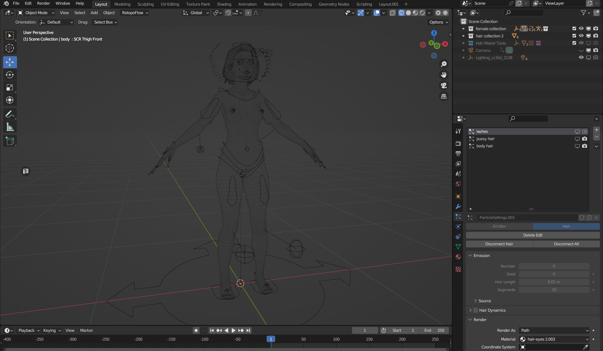 Monna- Realistic Female Rigged Low-poly 3D model_50