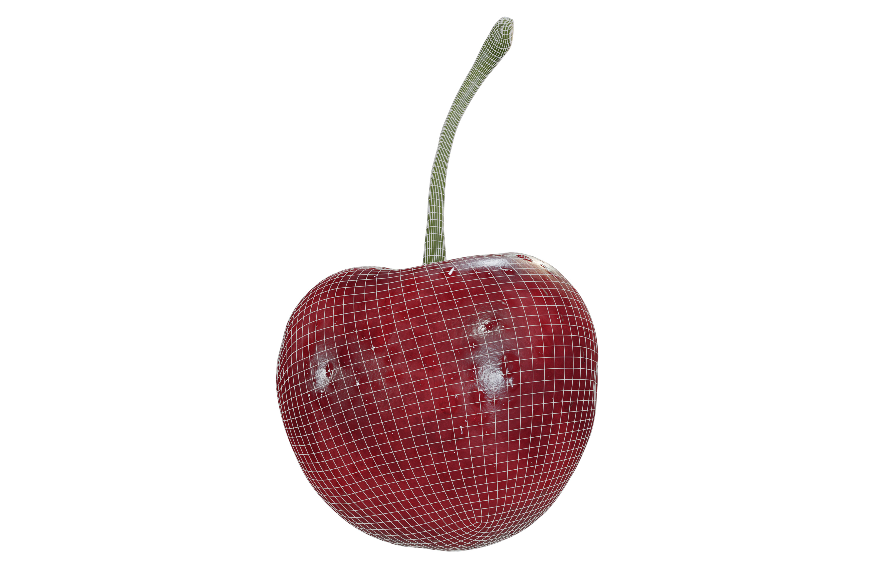 Cherry 3D Model - With and Without Droplets 3D model_3