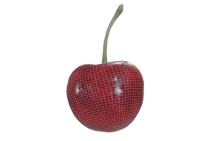Cherry 3D Model - With and Without Droplets 3D model 3