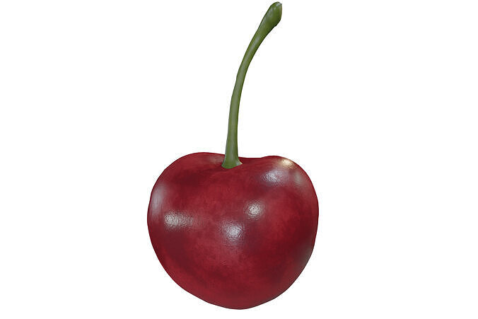 Cherry 3D Model - With and Without Droplets 3D model 6