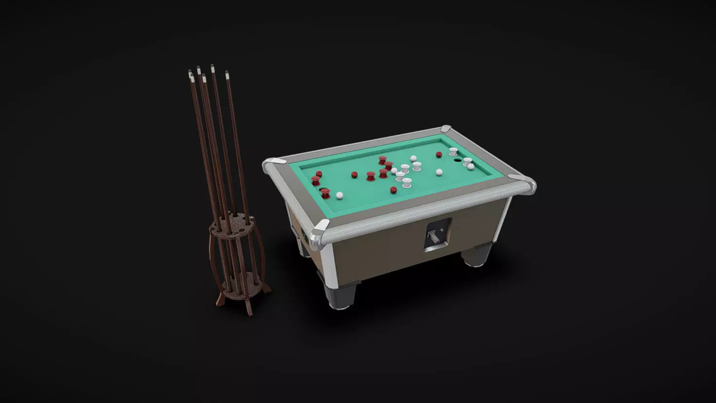 Arcade Machine 19 Low-poly 3D model_0