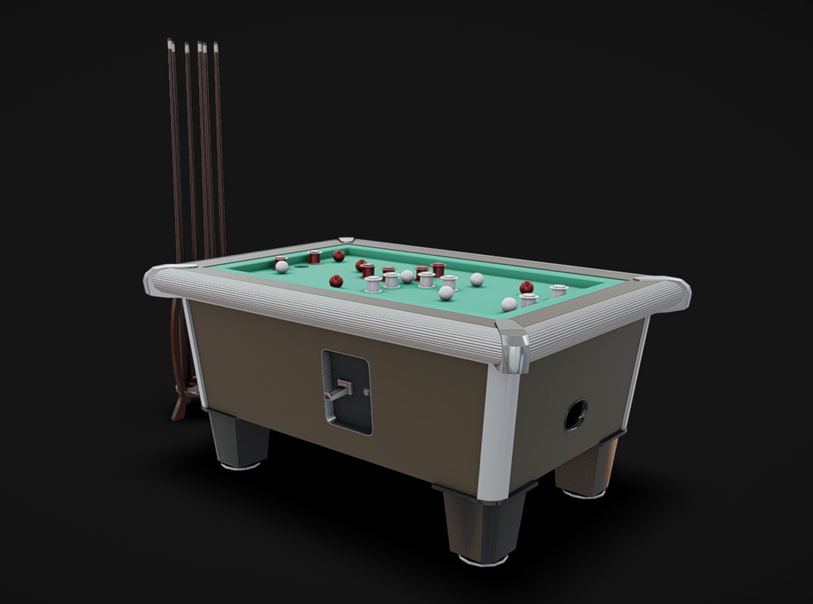 Arcade Machine 19 Low-poly 3D model_1