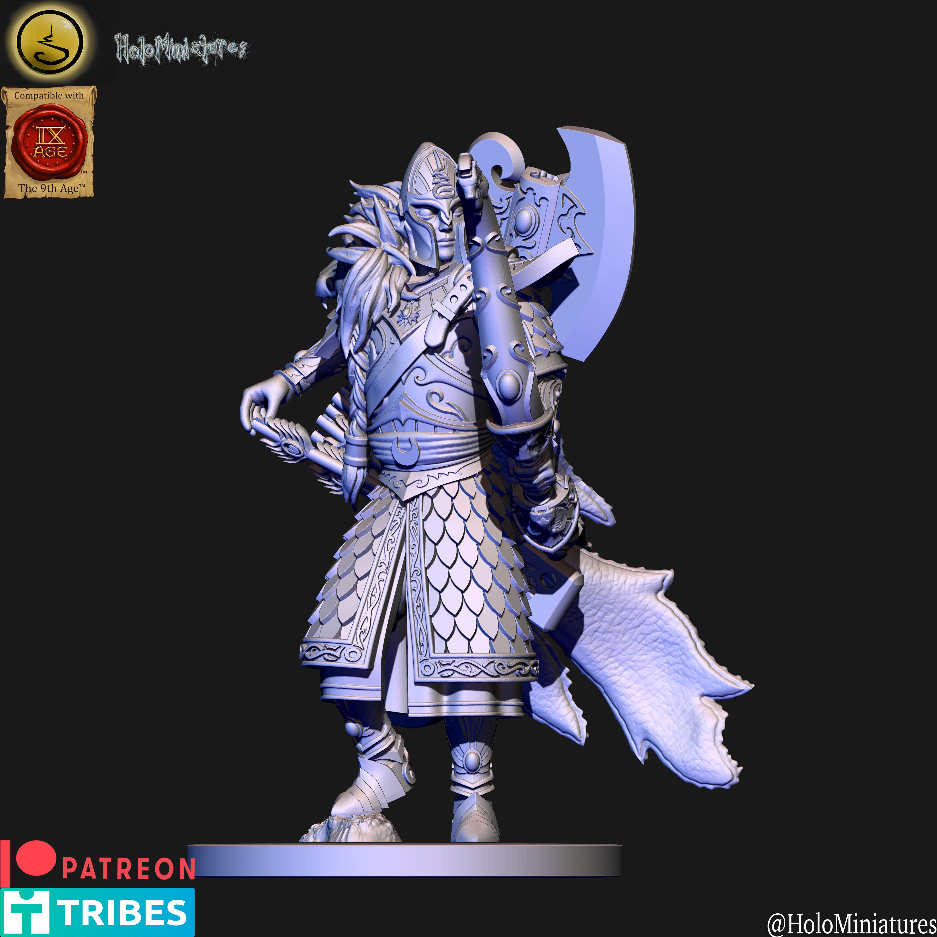 High elves Lion order scouts unit 3D print model_17