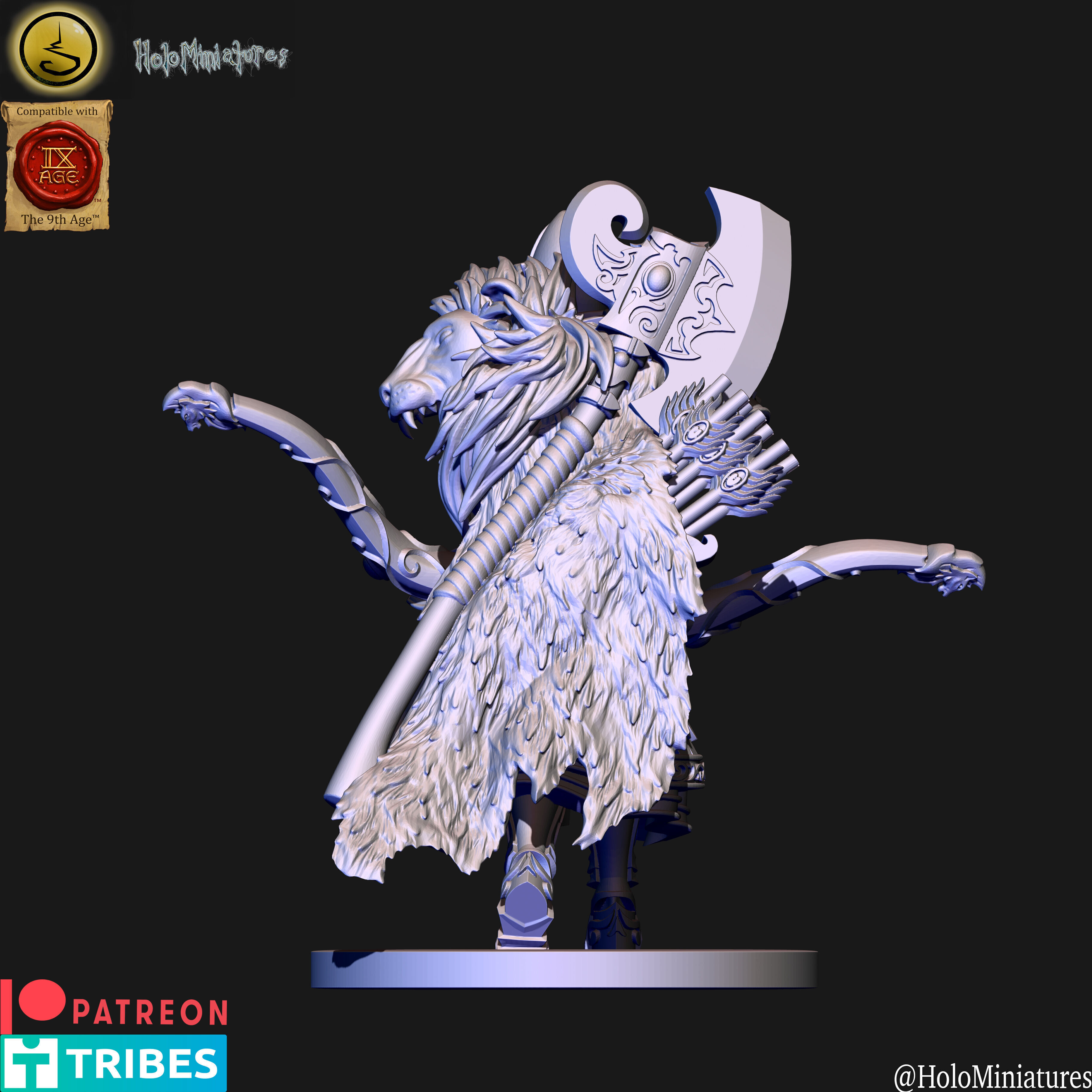 High elves Lion order scouts unit 3D print model_8