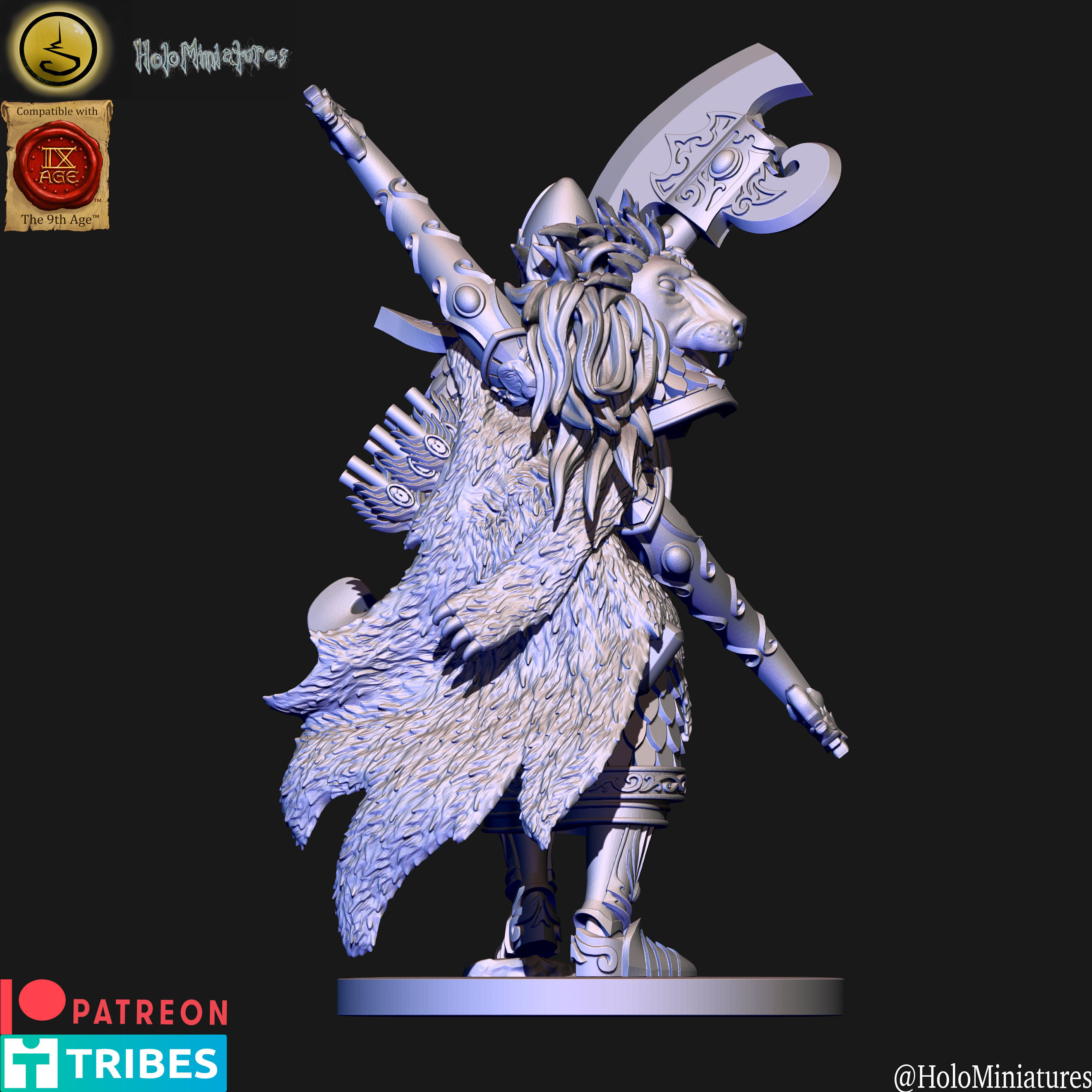 High elves Lion order scouts unit 3D print model_12