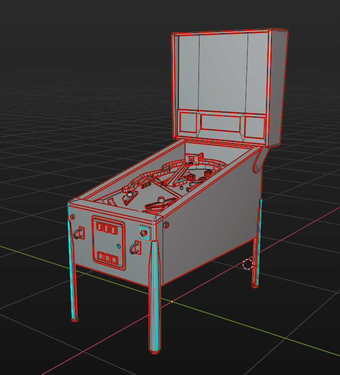 Arcade Machine 22 Low-poly 3D model_8