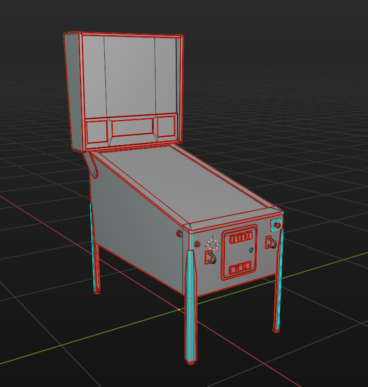 Arcade Machine 22 Low-poly 3D model_6