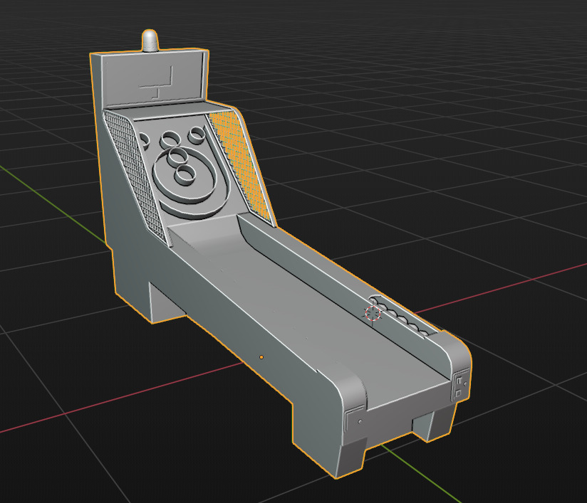 Arcade Machine 23 Low-poly 3D model_4