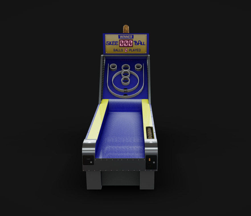 Arcade Machine 23 Low-poly 3D model_2