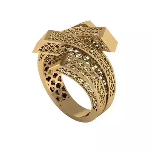 Lightweight Fusion Ring  Ready for Casting TR09