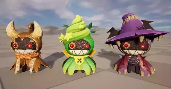 Stylish cartoon wizard character with skeleton skin