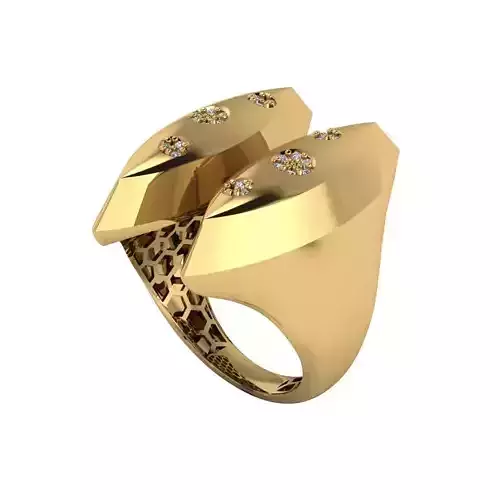 Lightweight Fusion Ring  Ready for Casting TR06