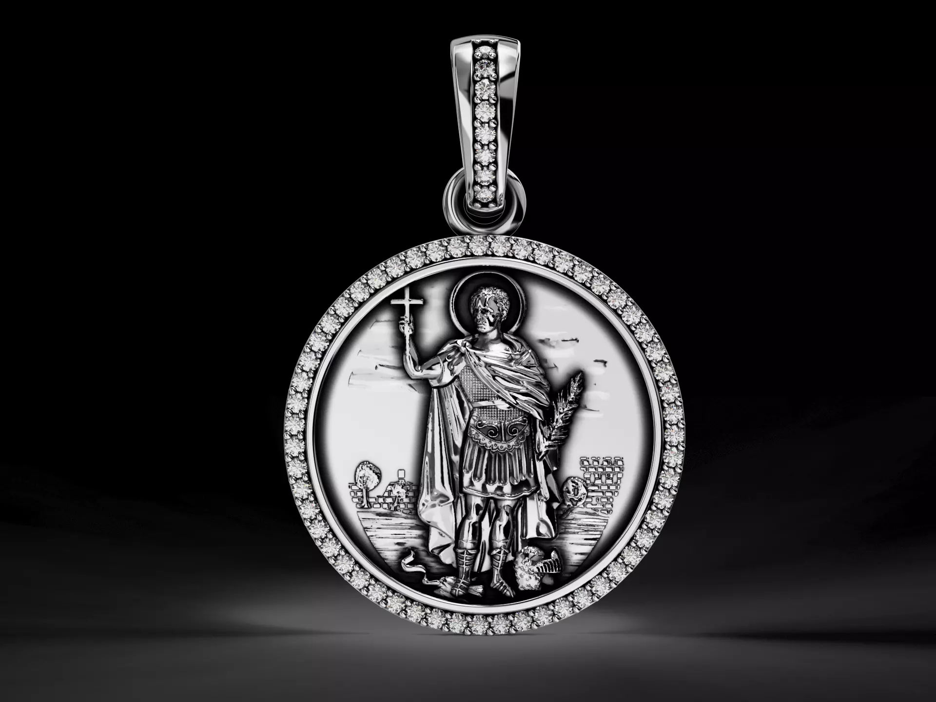 saint expeditus pendant 3D print model