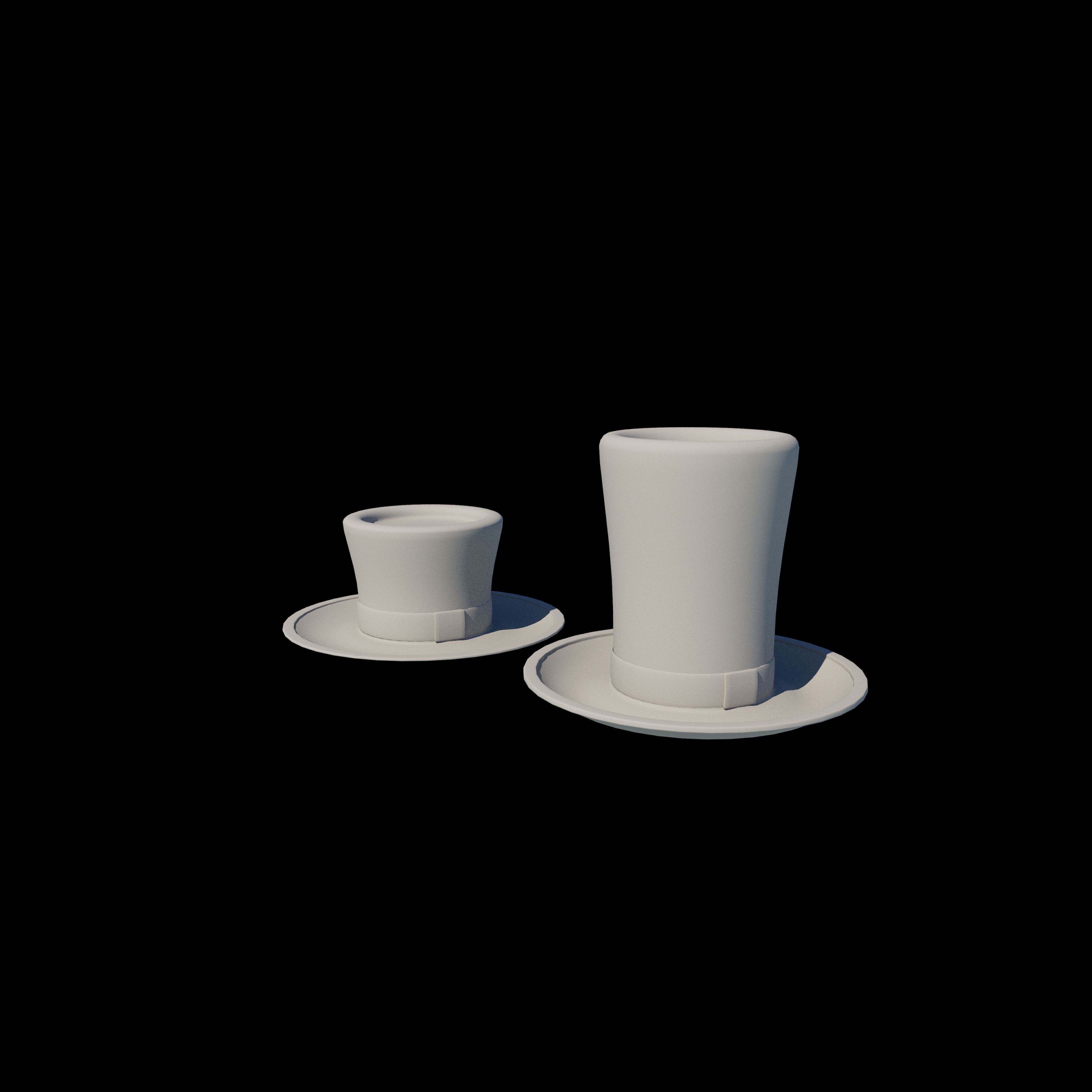 top hat 3D model_4